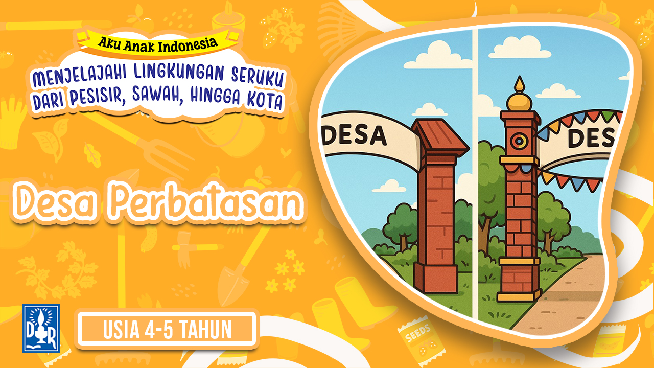 Lingkungan Sekitar TK A. "Desa perbatasan"